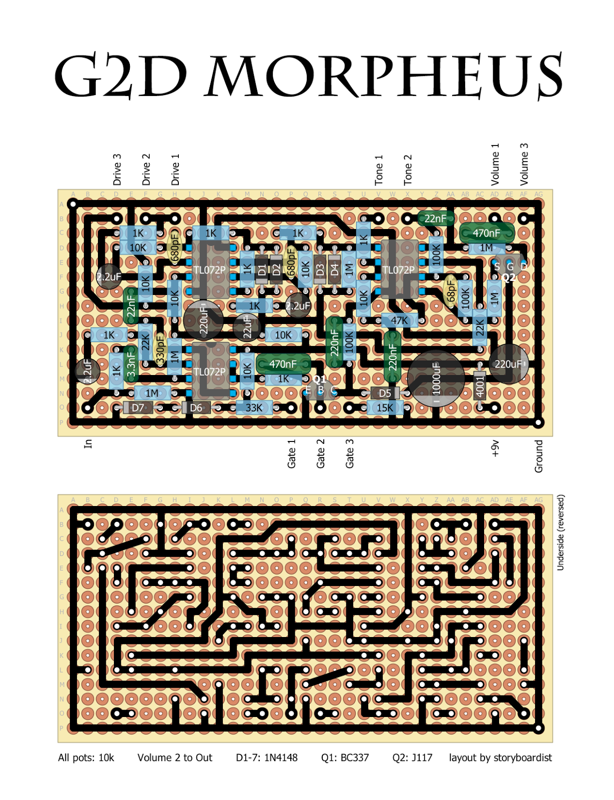 Perf and PCB Effects Layouts: G2D Morpheus